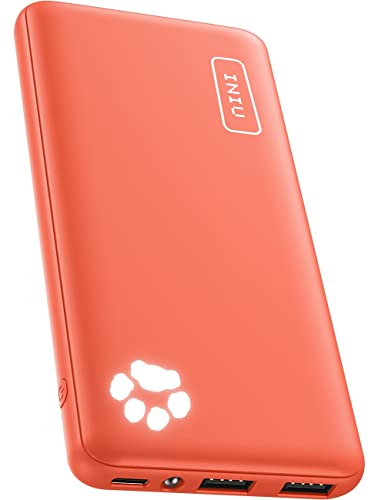 INIU Portable Charger, Slimmest 10000mAh 5V/3A Power Bank, USB C in&out High-Speed Charging Battery Pack, External Phone Powerbank Compatible with iPhone 16 15 14 13 12 Samsung S22 S21 Google iPad etc
