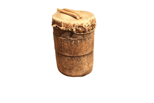 small handmade hide drum